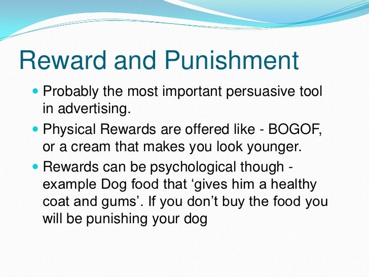 reward and punishment examples